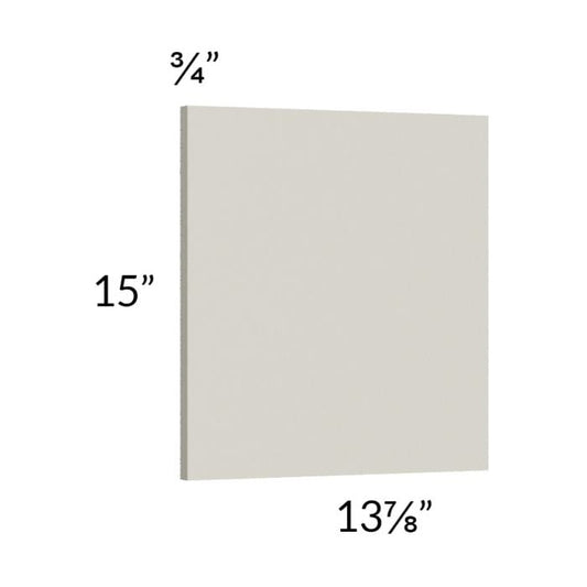 RTA Milan Beige Matte Wainscot 15" Wall Panel (for 13" deep cabinets)