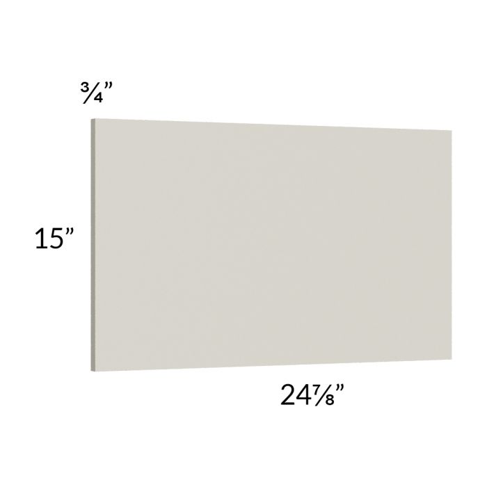 RTA Milan Beige Matte Wainscot 15" Wall Panel (for 24" deep cabinets)