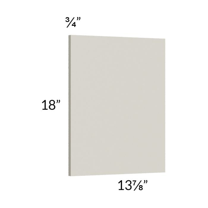 RTA Milan Beige Matte Wainscot 18" Wall Panel (for 13" deep cabinets)