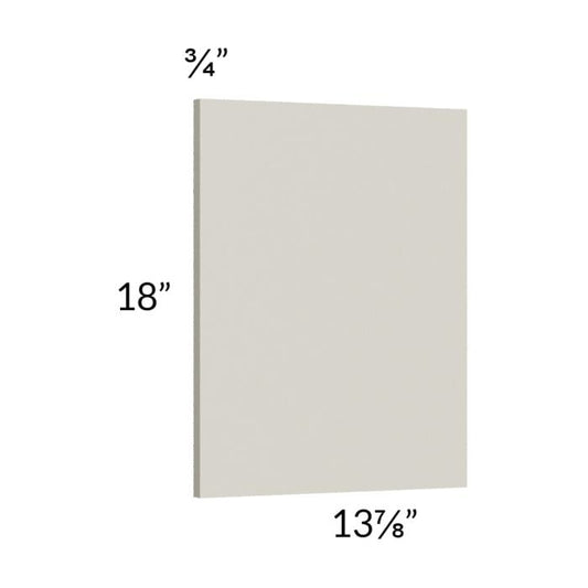 RTA Milan Beige Matte Wainscot 18" Wall Panel (for 13" deep cabinets)