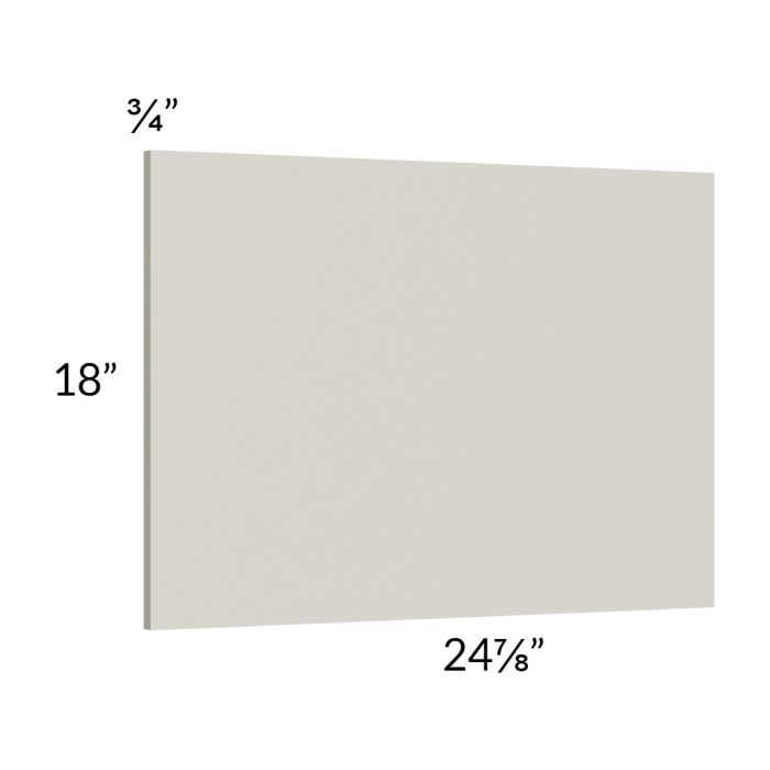 RTA Milan Beige Matte Wainscot 18" Wall Panel (for 24" deep cabinets)