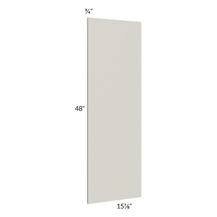 RTA Milan Beige Matte Wainscot 48" Wall Panel (for 15" deep cabinets)