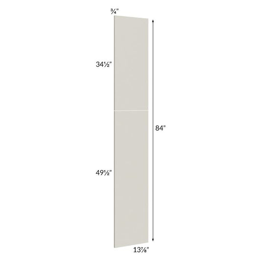 RTA Milan Beige Matte Wainscot 84 Tall Panel (for 13" deep cabinets)