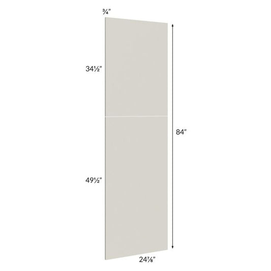 RTA Milan Beige Matte Wainscot 84 Tall Panel (for 24" deep cabinets)