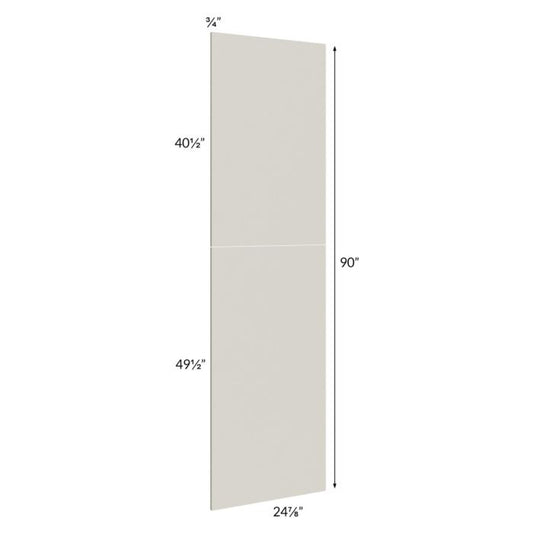 RTA Milan Beige Matte Wainscot 90 Tall Panel (for 24" deep cabinets)