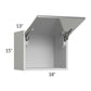 RTA Milan Grey Gloss 18" x 15" Lift-Up Door Wall Cabinet