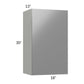 RTA Milan Grey Gloss 18" x 30" Wall Cabinet-Right Hinged