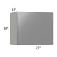 RTA Milan Grey Gloss 21" x 18" Lift-Up Door Wall Cabinet with 1 Finished Side