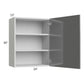 RTA Milan Grey Gloss 24" x 30" Wall Cabinet (1 door)-Right Hinged