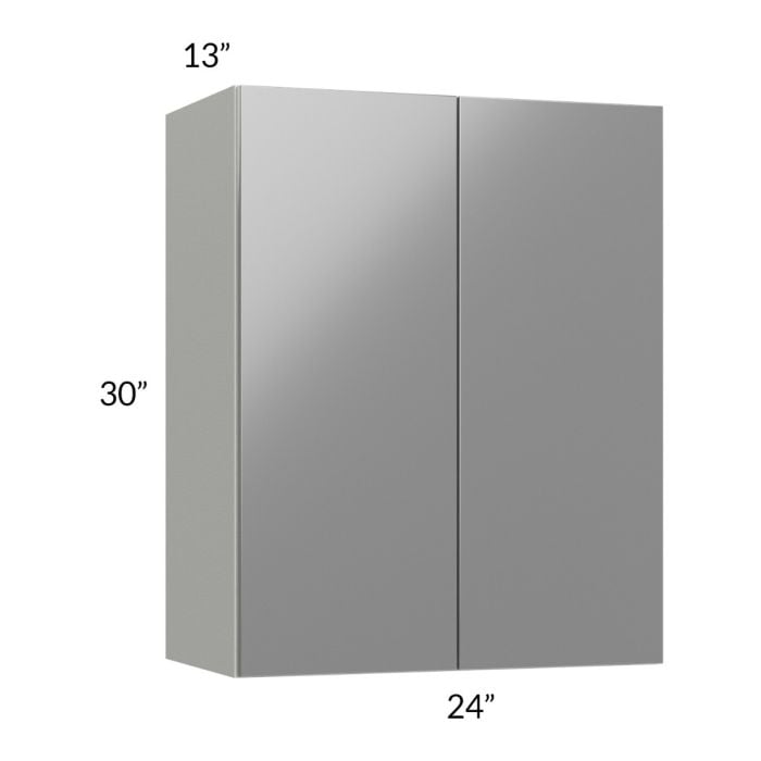 RTA Milan Grey Gloss 24" x 30" Wall Cabinet