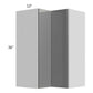 RTA Milan Grey Gloss 24" x 36" Square Corner Wall Cabinet-Left Hinged