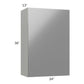 RTA Milan Grey Gloss 24" x 36" Wall Cabinet (1 door)-Right Hinged