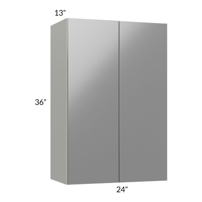 RTA Milan Grey Gloss 24" x 36" Wall Cabinet