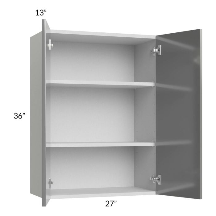 RTA Milan Grey Gloss 27" x 36" Wall Cabinet
