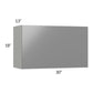 RTA Milan Grey Gloss 30" Countertop Wall Appliance Cabinet