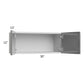 RTA Milan Grey Gloss 30" x 12" Wall Cabinet with 1 Finished Side