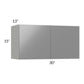 RTA Milan Grey Gloss 30" x 15" Wall Cabinet