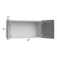 RTA Milan Grey Gloss 30" x 15" Wall Cabinet