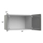 RTA Milan Grey Gloss 30" x 18" x 24" Wall Cabinet with 2 Finished Sides