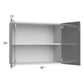 RTA Milan Grey Gloss 30" x 24" Wall Cabinet