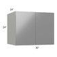 RTA Milan Grey Gloss 30" x 24" x 24" Wall Cabinet