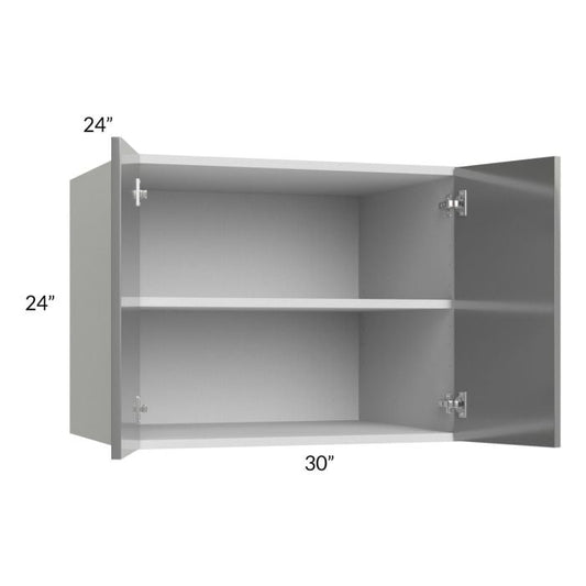RTA Milan Grey Gloss 30" x 24" x 24" Wall Cabinet