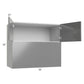 RTA Milan Grey Gloss 30" x 36" x 21" Microwave Wall Cabinet