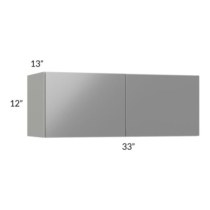 RTA Milan Grey Gloss 33" x 12" Wall Cabinet