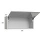RTA Milan Grey Gloss 33" x 15" Lift-Up Door Wall Cabinet with 1 Finished Side