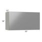 RTA Milan Grey Gloss 33" x 18" Lift-Up Door Wall Cabinet with 2 Finished Sides