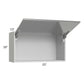 RTA Milan Grey Gloss 33" x 18" Lift-Up Door Wall Cabinet with 2 Finished Sides