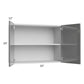 RTA Milan Grey Gloss 33" x 24" Wall Cabinet