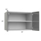 RTA Milan Grey Gloss 33" x 24" x 24" Wall Cabinet
