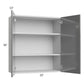 RTA Milan Grey Gloss 33" x 36" Wall Cabinet