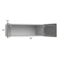 RTA Milan Grey Gloss 36" x 12" x 24" Wall Cabinet with 1 Finished Side