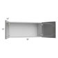 RTA Milan Grey Gloss 36" x 15" Wall Cabinet