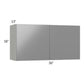 RTA Milan Grey Gloss 36" x 18" Wall Cabinet with 2 Finished Sides