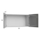 RTA Milan Grey Gloss 36" x 18" Wall Cabinet