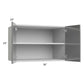 RTA Milan Grey Gloss 36" x 24" x 24" Wall Cabinet