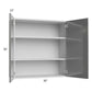 RTA Milan Grey Gloss 36" x 36" Wall Cabinet
