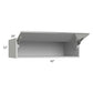 RTA Milan Grey Gloss 42" x 12" x 24" Lift-Up Door Wall Cabinet with 1 Finished Side