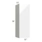 RTA Milan White Gloss 12" x 36" Wall Cabinet-Right Hinged