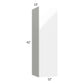 RTA Milan White Gloss 12" x 42" Wall Cabinet-Left Hinged