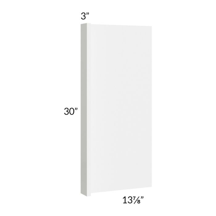 RTA Milan White Gloss 14" x 30" Wall End Panel
