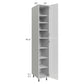 RTA Milan White Gloss 15" x 24" x 96" Pantry Cabinet (24" depth)-Left Hinged