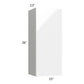 RTA Milan White Gloss 15" x 36" Wall Cabinet-Right Hinged