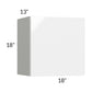 RTA Milan White Gloss 18" x 18" Lift-Up Door Wall Cabinet