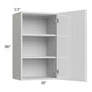 RTA Milan White Gloss 18" x 30" Wall Cabinet-Left Hinged with 2 Finished Sides