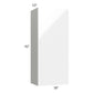 RTA Milan White Gloss 18" x 42" Wall Cabinet-Left Hinged with 2 Finished Sides