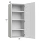 RTA Milan White Gloss 18" x 42" Wall Cabinet-Right Hinged